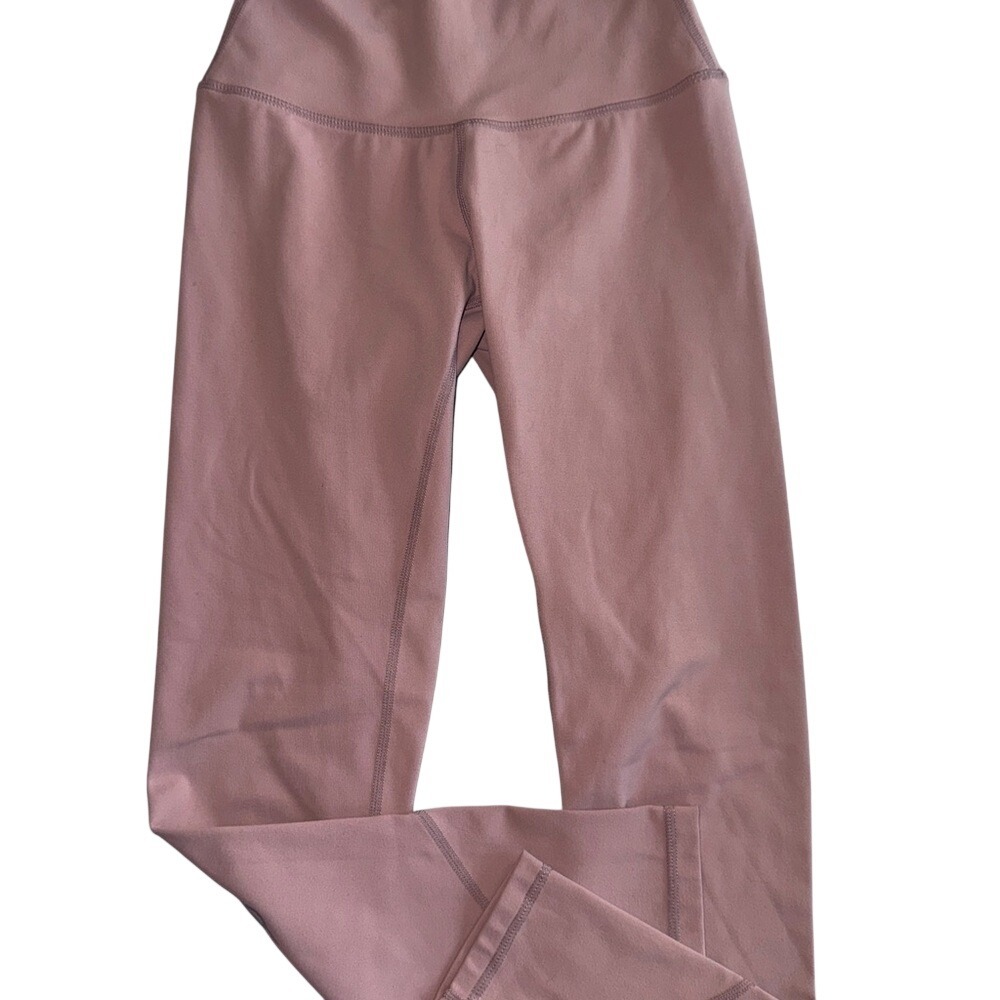 Ptula Womens High Waisted Activewear Leggings Dusty Rose Mauve Size Extra Small